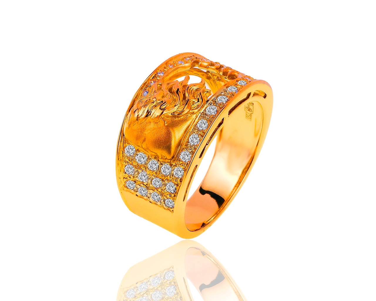 Оригинальное золотое кольцо с бриллиантами 0.50ct Carrera y Carrera