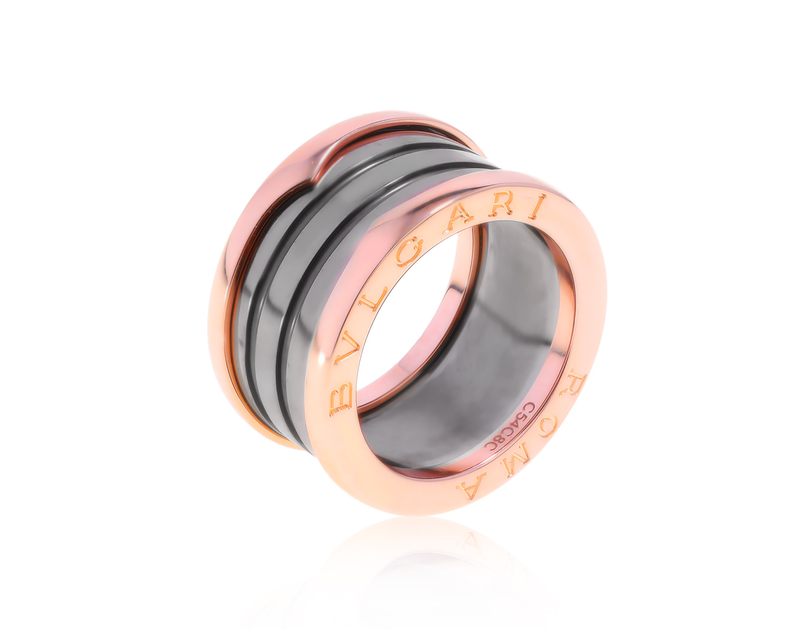 Оригинальное золотое кольцо Bvlgari B.Zero1 Roma 110722/4