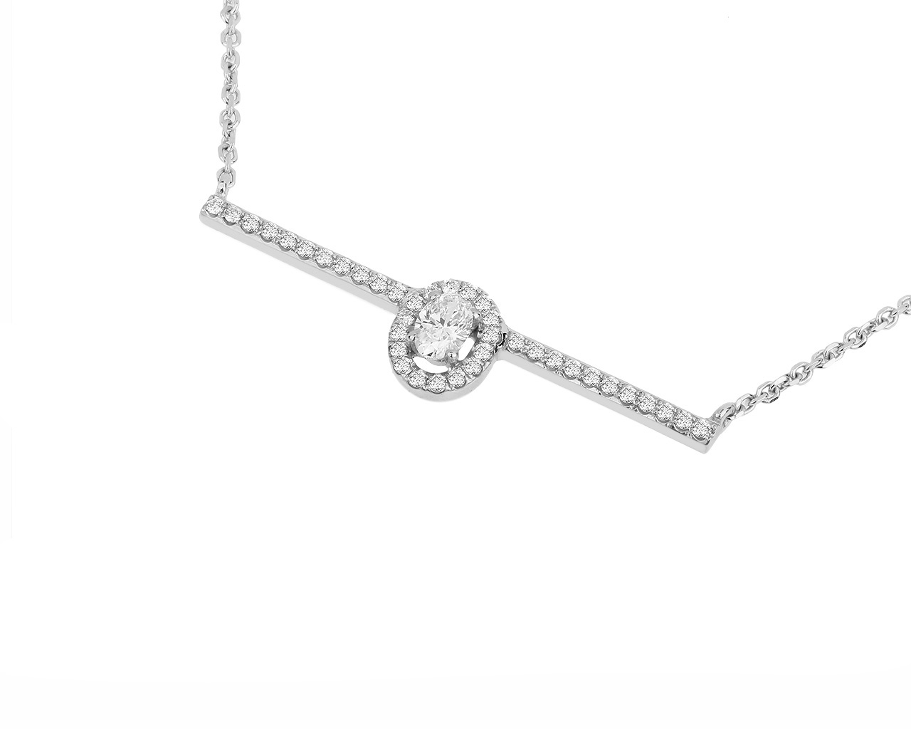 Волнующее золотое колье с бриллиантами 0.35ct Messika 040318/6