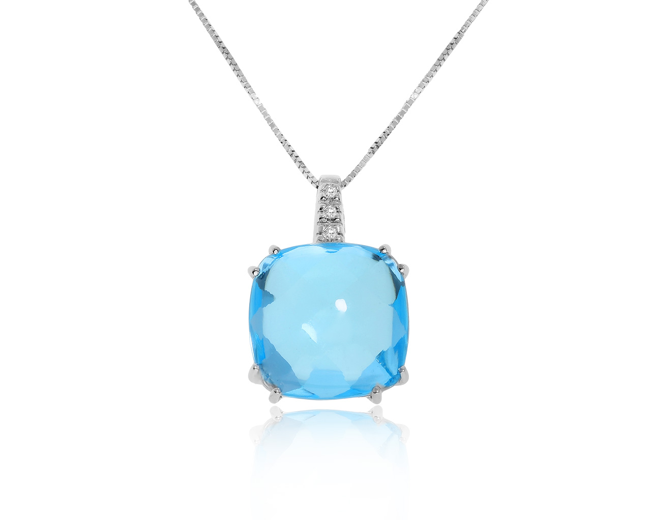 Оригинальный золотой кулон с топазом 13.95ct Kiara 040321/5