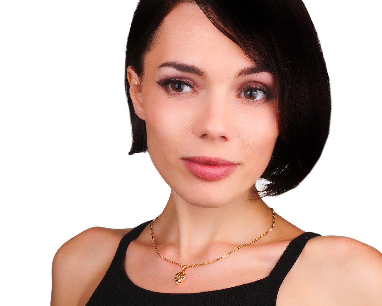 Оригинальный золотой кулон с бриллиантами 0.22ct Chopard