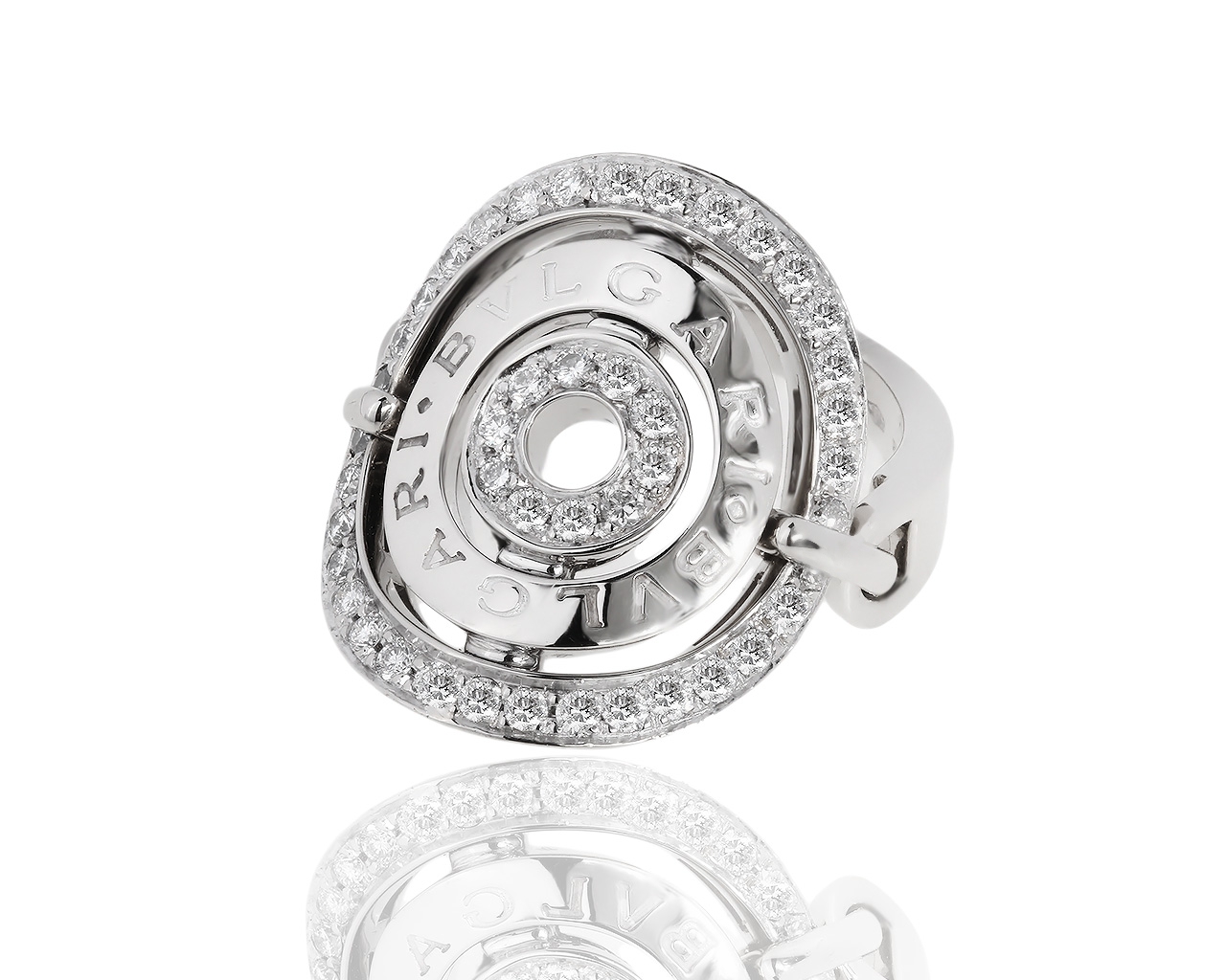 Золотое кольцо с бриллиантами 0.63ct Bvlgari Astrale Cerchi 310319/5