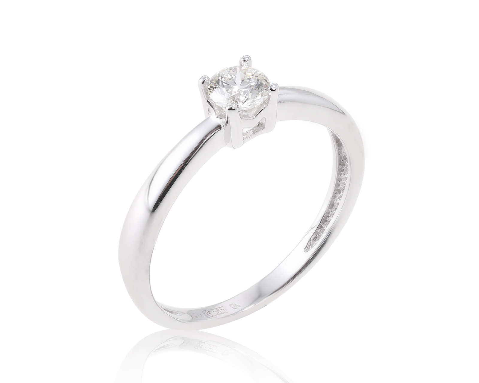 Золотое кольцо с бриллиантом 0.24ct 090224/14