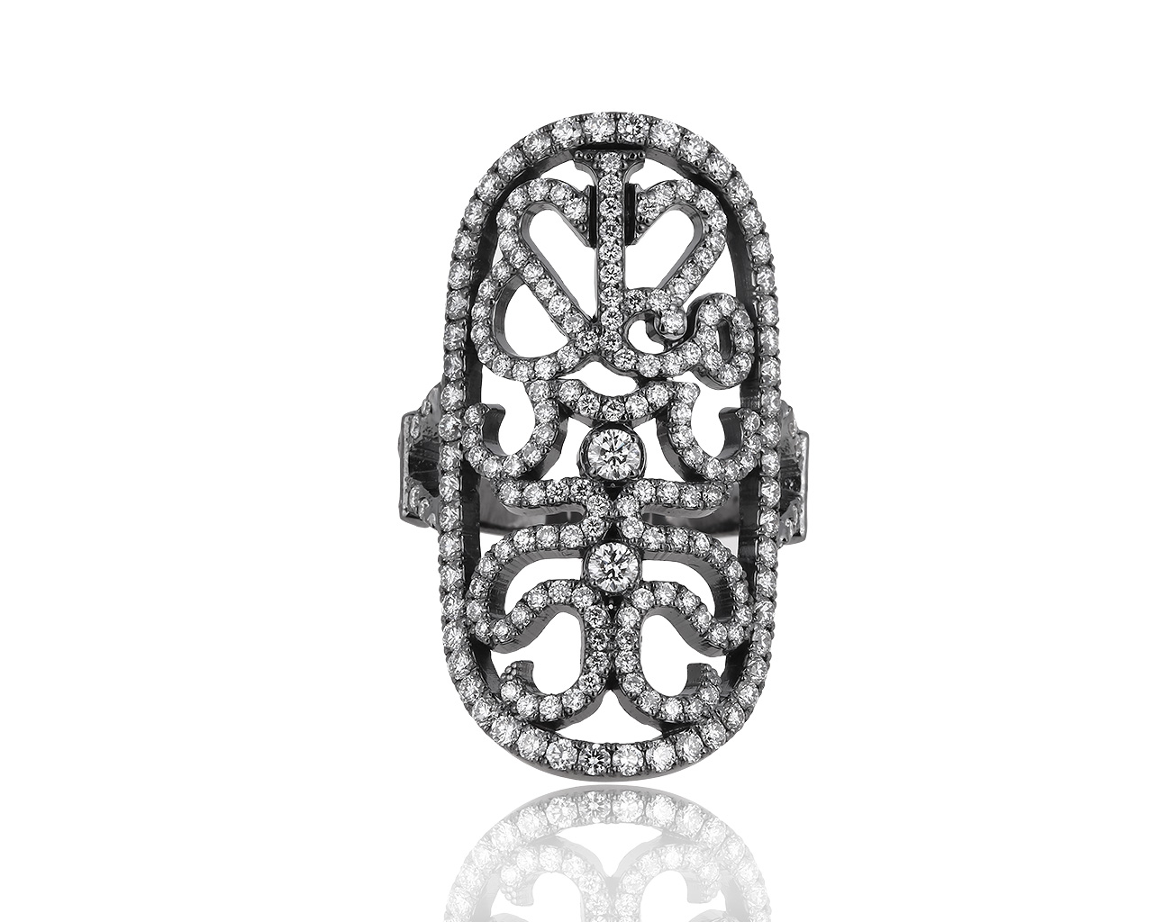 Оригинальное золотое кольцо с бриллиантами 2.05ct Jacob&Co