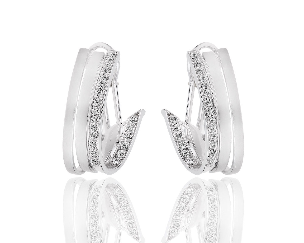 Оригинальные золотые серьги с бриллиантами 0.65ct Luca Carati 020918/9