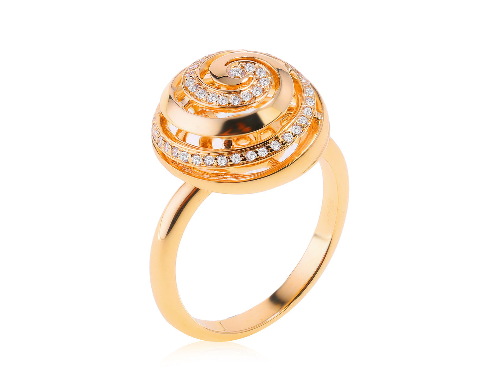 Оригинальное золотое кольцо с бриллиантами 0.23ct Ramon 011023/3