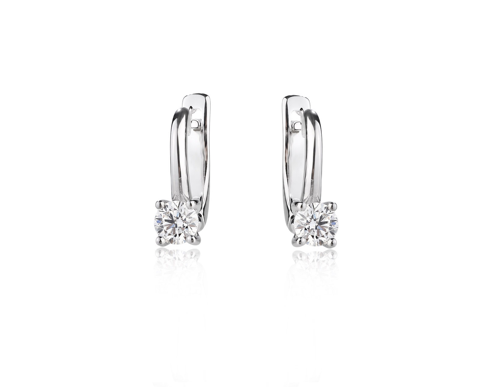 Золотые серьги с бриллиантами 0.58ct 300626/4