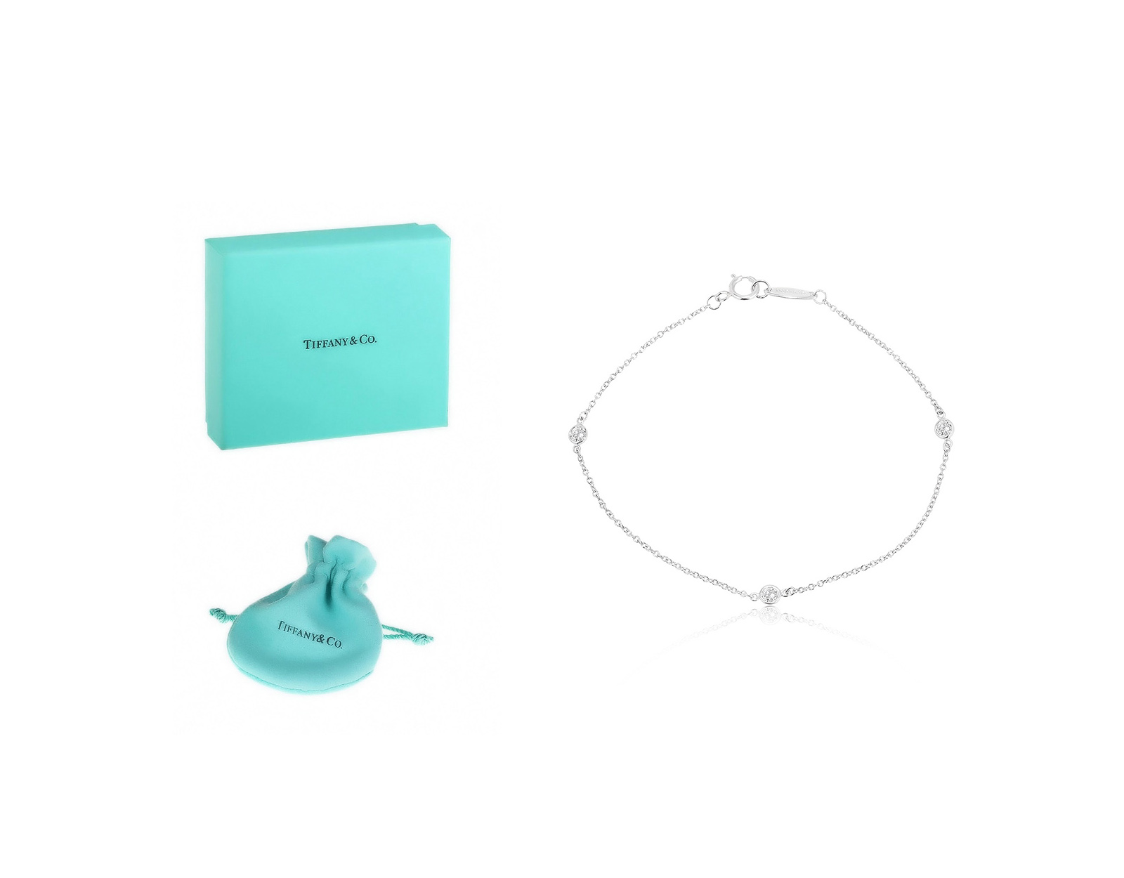 Оригинальный платиновый браслет Tiffany&Co Elsa Peretti