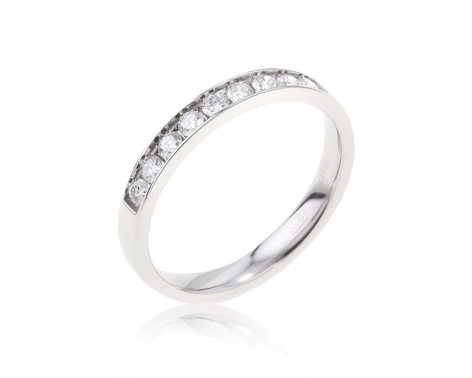 Платиновое кольцо с бриллиантами 0.27ct 160424/7