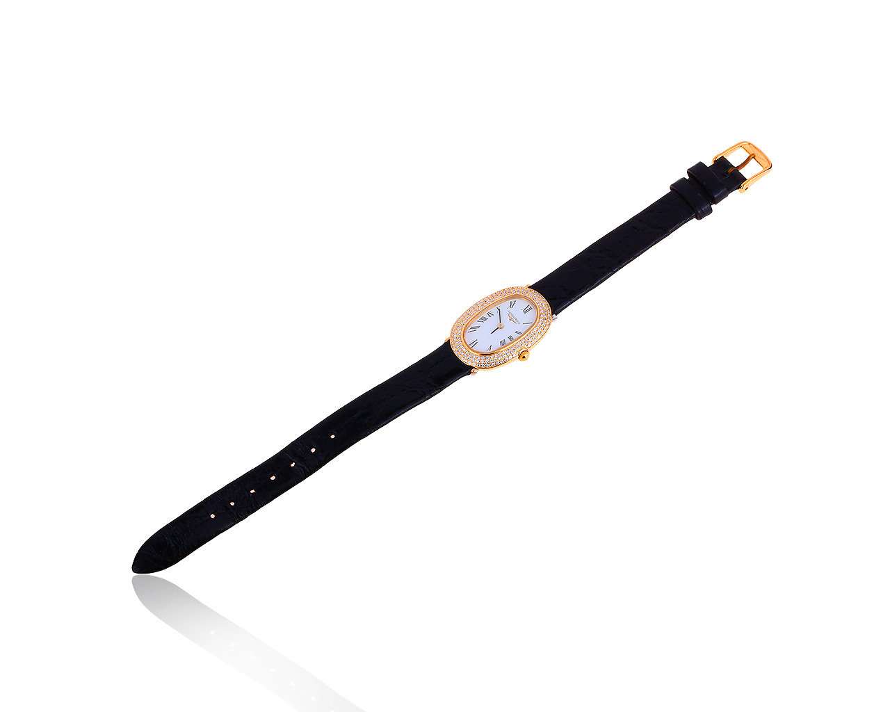 Оригинальные золотые часы с бриллиантами 0.85ct Longines 021119/4 Оригинальные золотые часы с бриллиантами 0.85ct Longines 021119/4