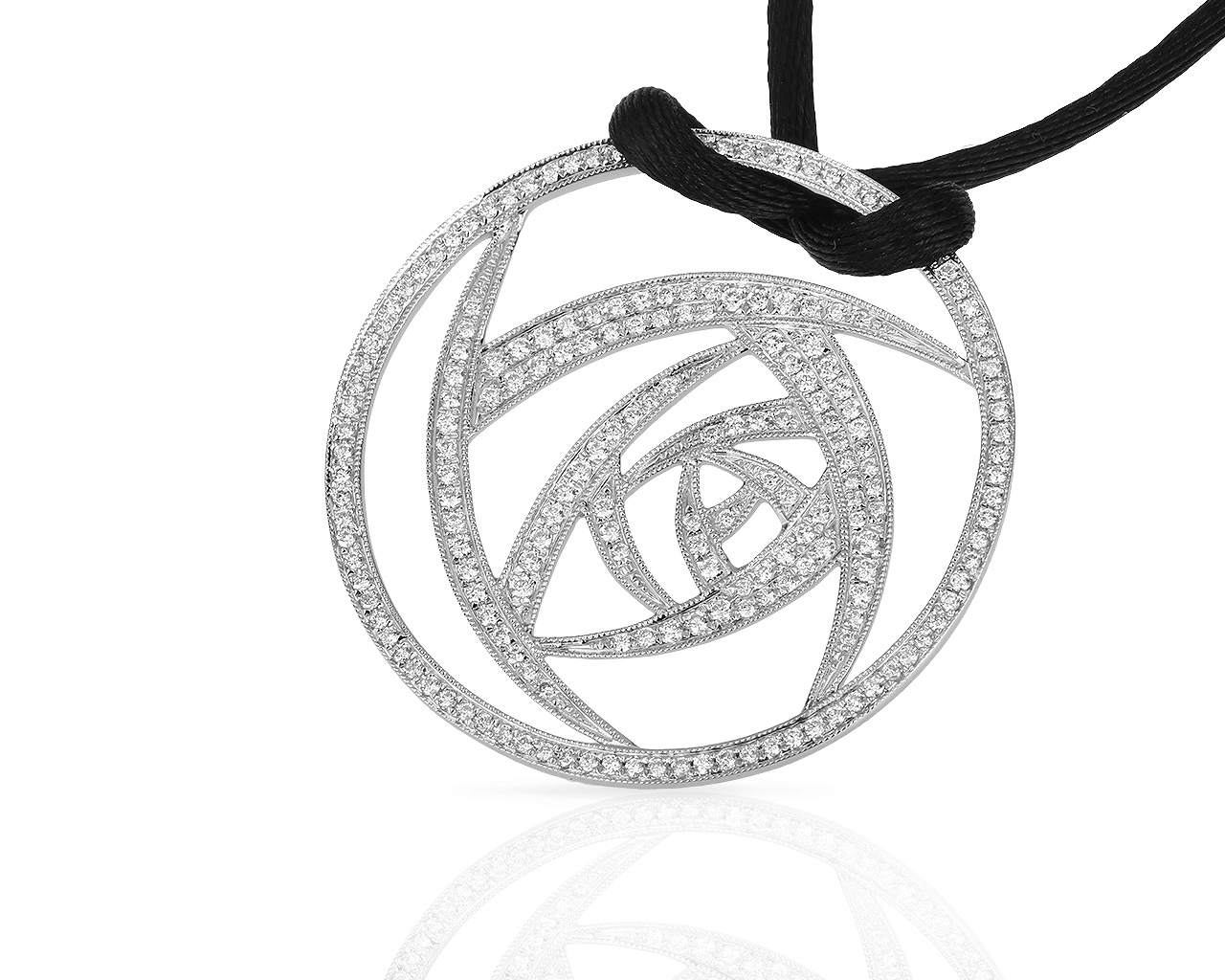 Изящный золотой кулон с бриллиантами 1.01ct 270418/8