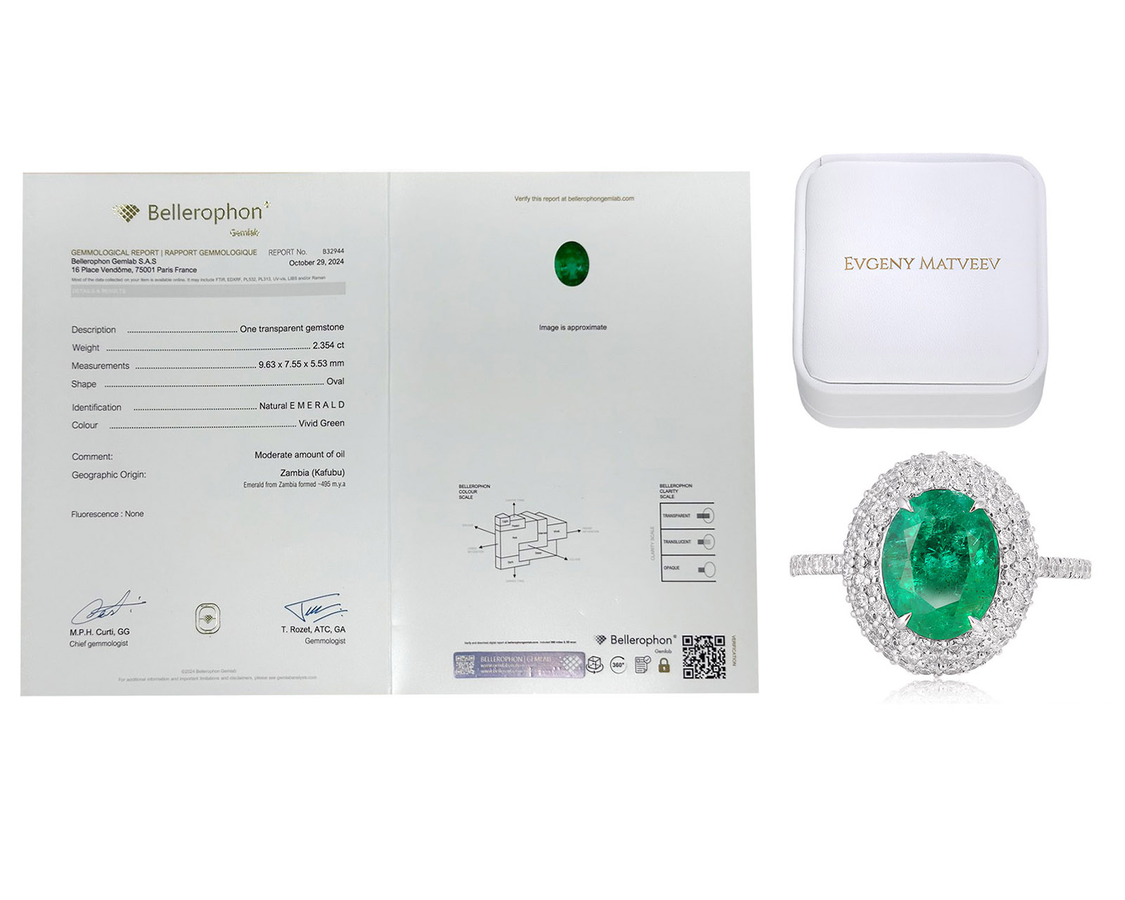 Золотое кольцо с изумрудом Замбия 2.35ct Evgeny Matveev