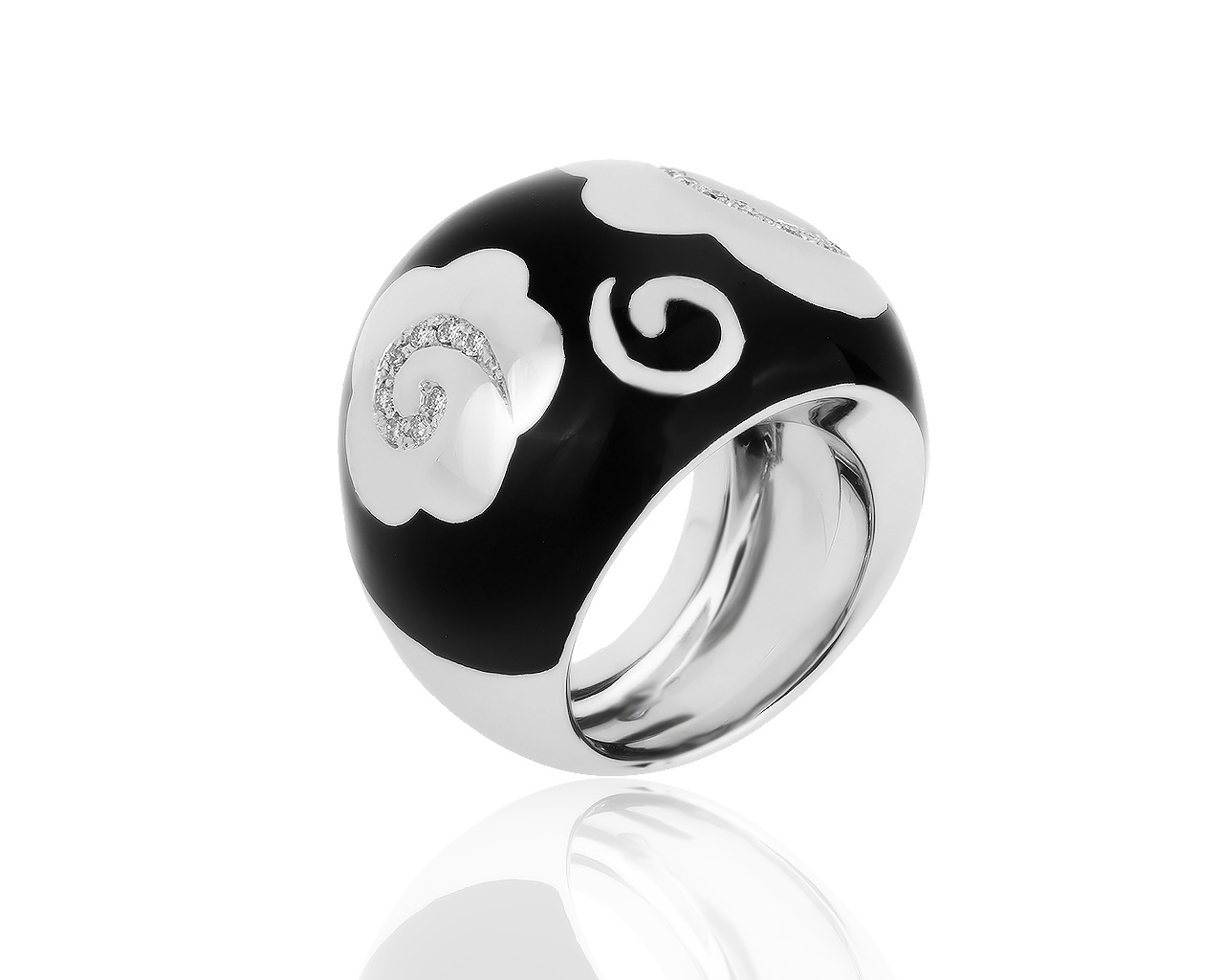 Оригинальное золотое кольцо с бриллиантами 0.20ct Nouvelle Bague 240819/4