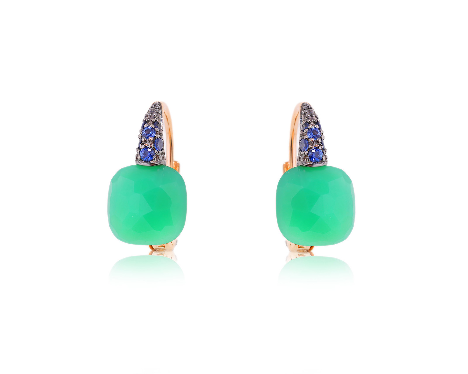 Оригинальные золотые серьги Pomellato Capri