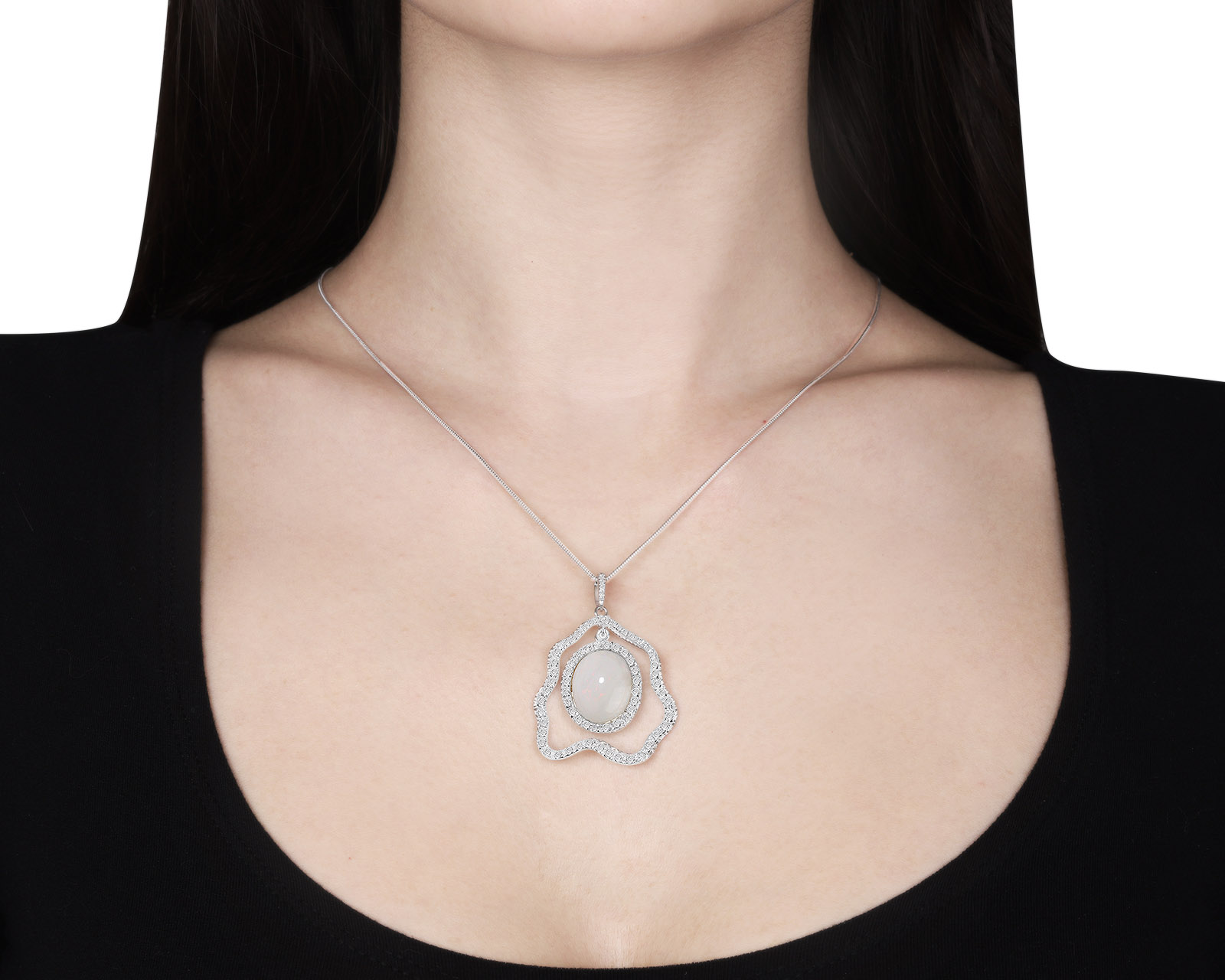 Превосходный золотой кулон с опалом 9.75ct