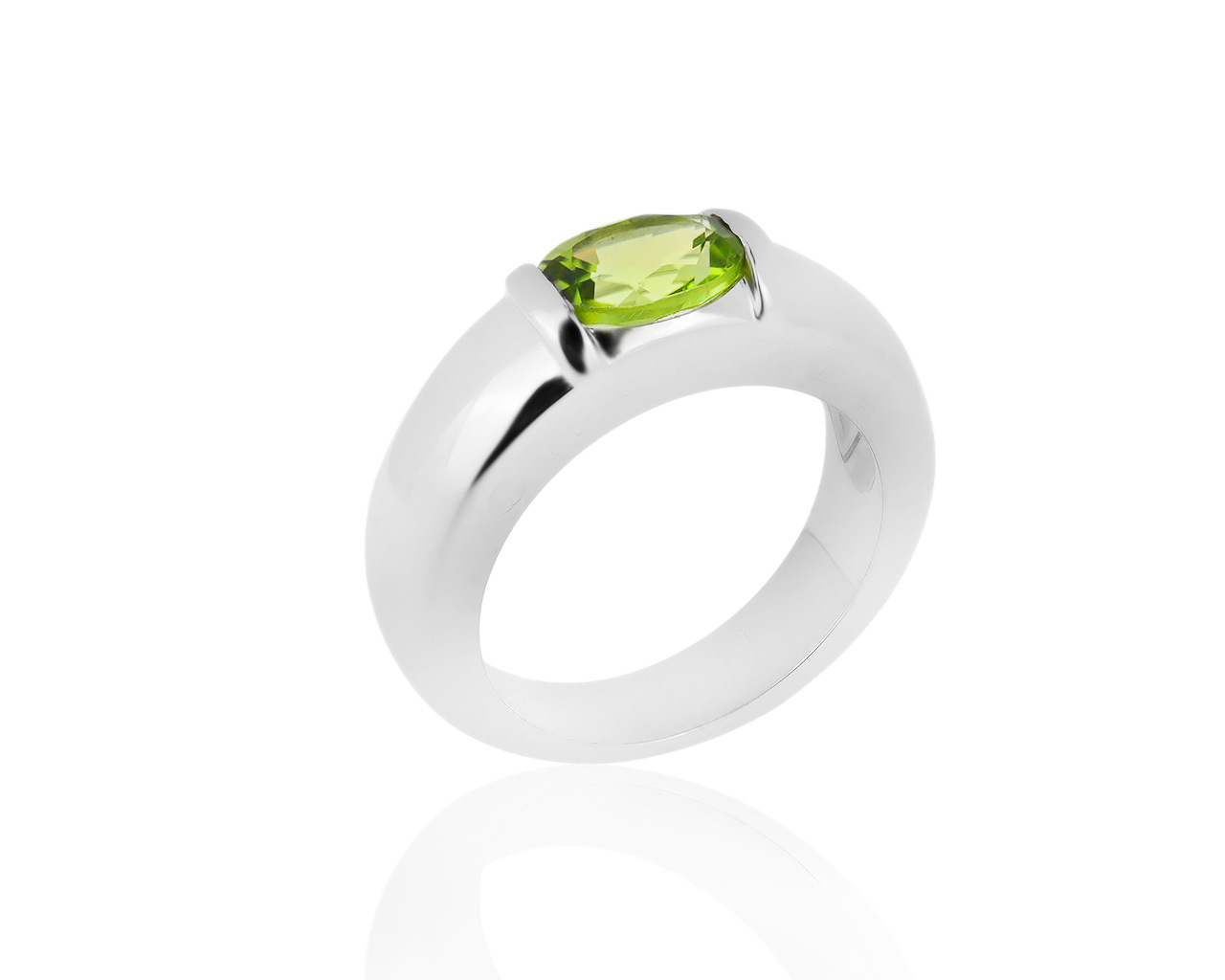 Оригинальное золотое кольцо с хризолитом 1.02ct Chaumet 170120/2