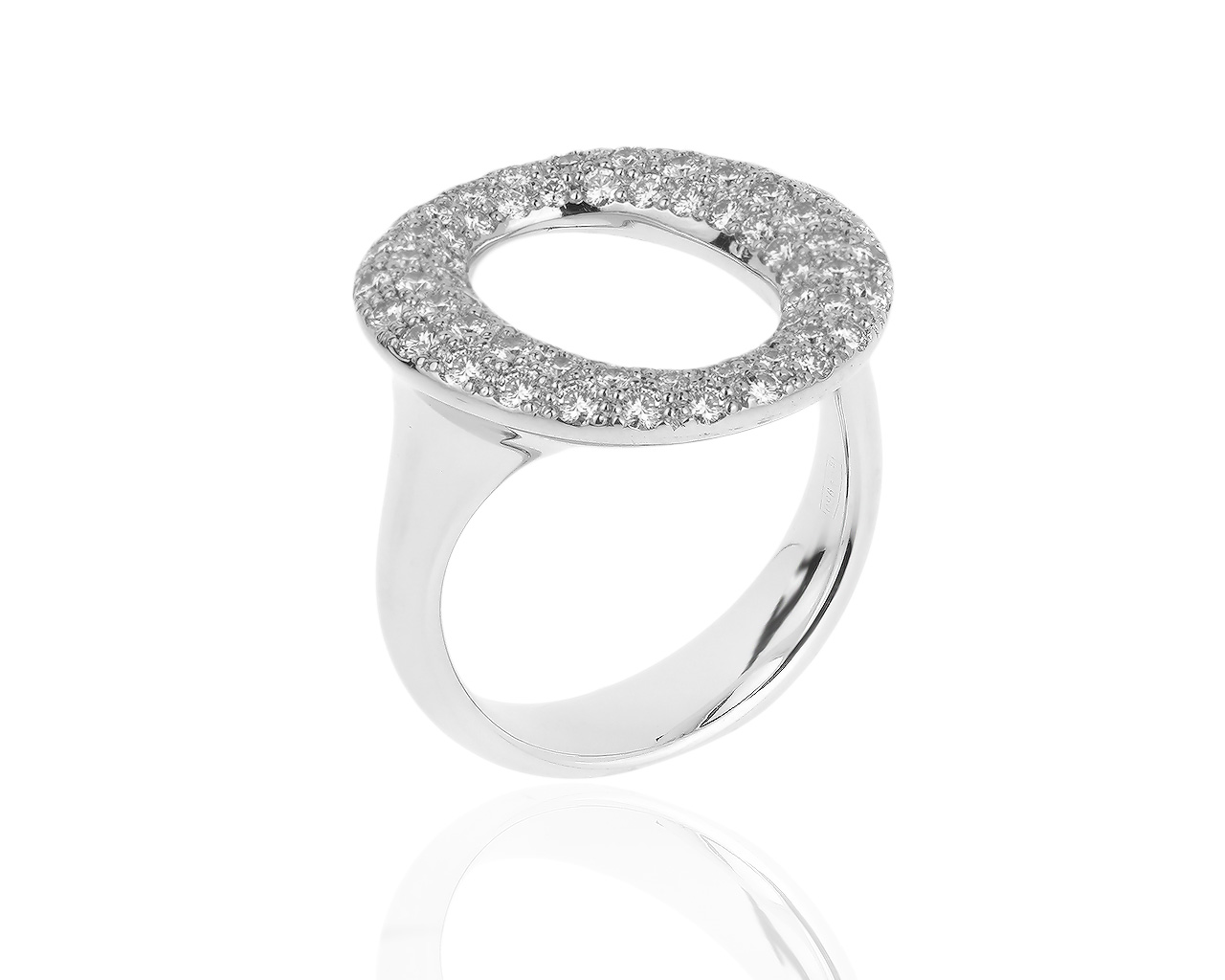 Оригинальное платиновое кольцо с бриллиантами 0.80ct Tiffany&Co Elsa Peretti 160419/6