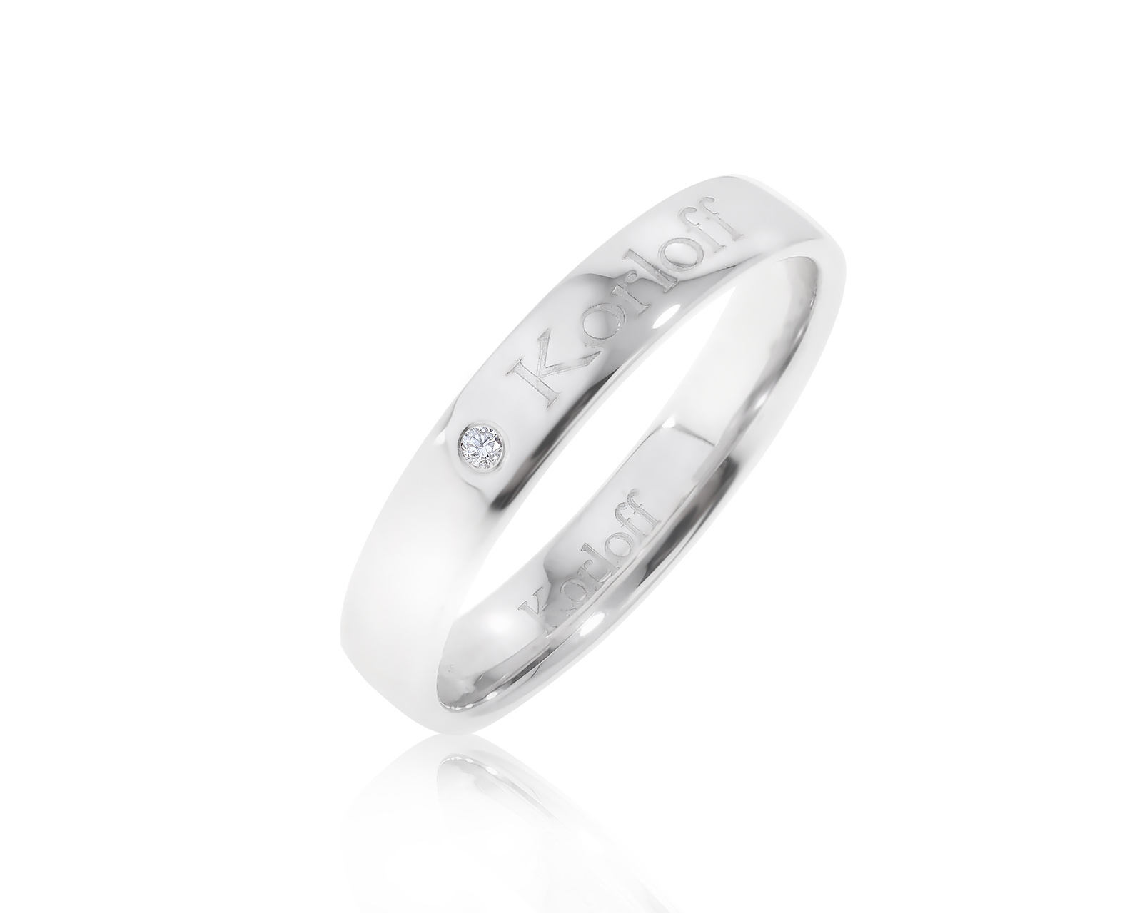 Оригинальное золотое кольцо с бриллиантом 0.01ct Korloff 060722/7 Оригинальное золотое кольцо с бриллиантом 0.01ct Korloff 060722/7