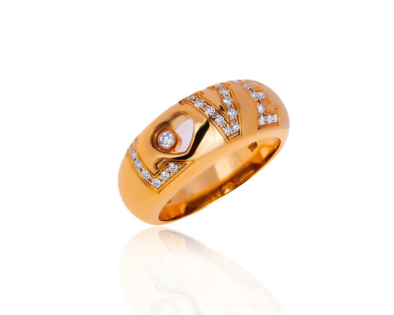 Оригинальное золотое кольцо с бриллиантами 0.29ct Chopard 171219/6
