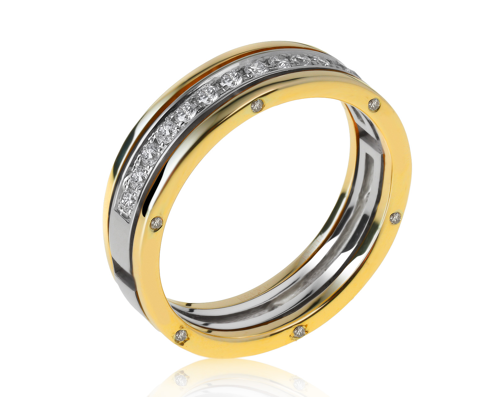 Стильное золотое кольцо с бриллиантами 0.28ct 020421/8