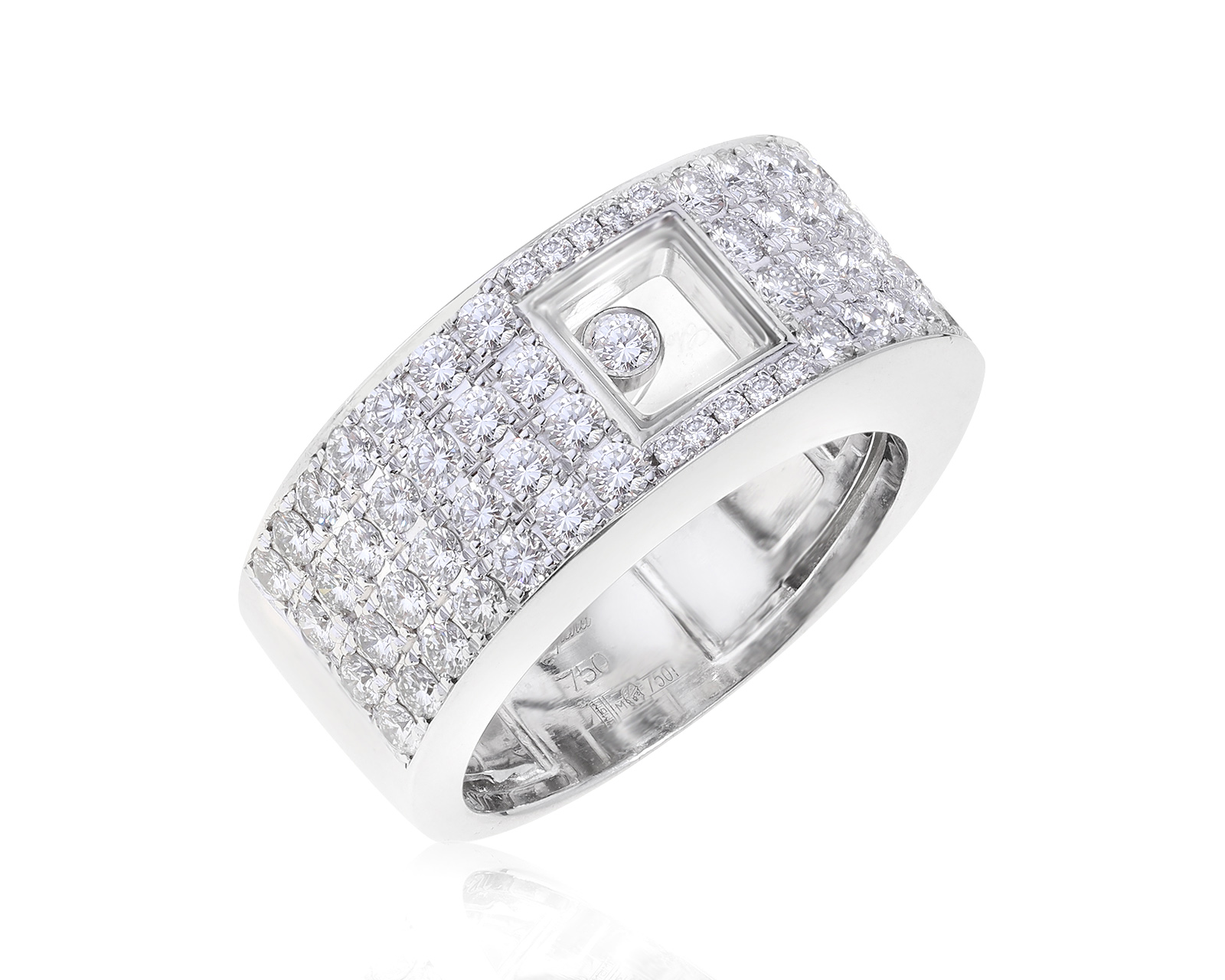 Оригинальное золотое кольцо с бриллиантами 1.23ct Chopard Happy Diamonds 241221/2