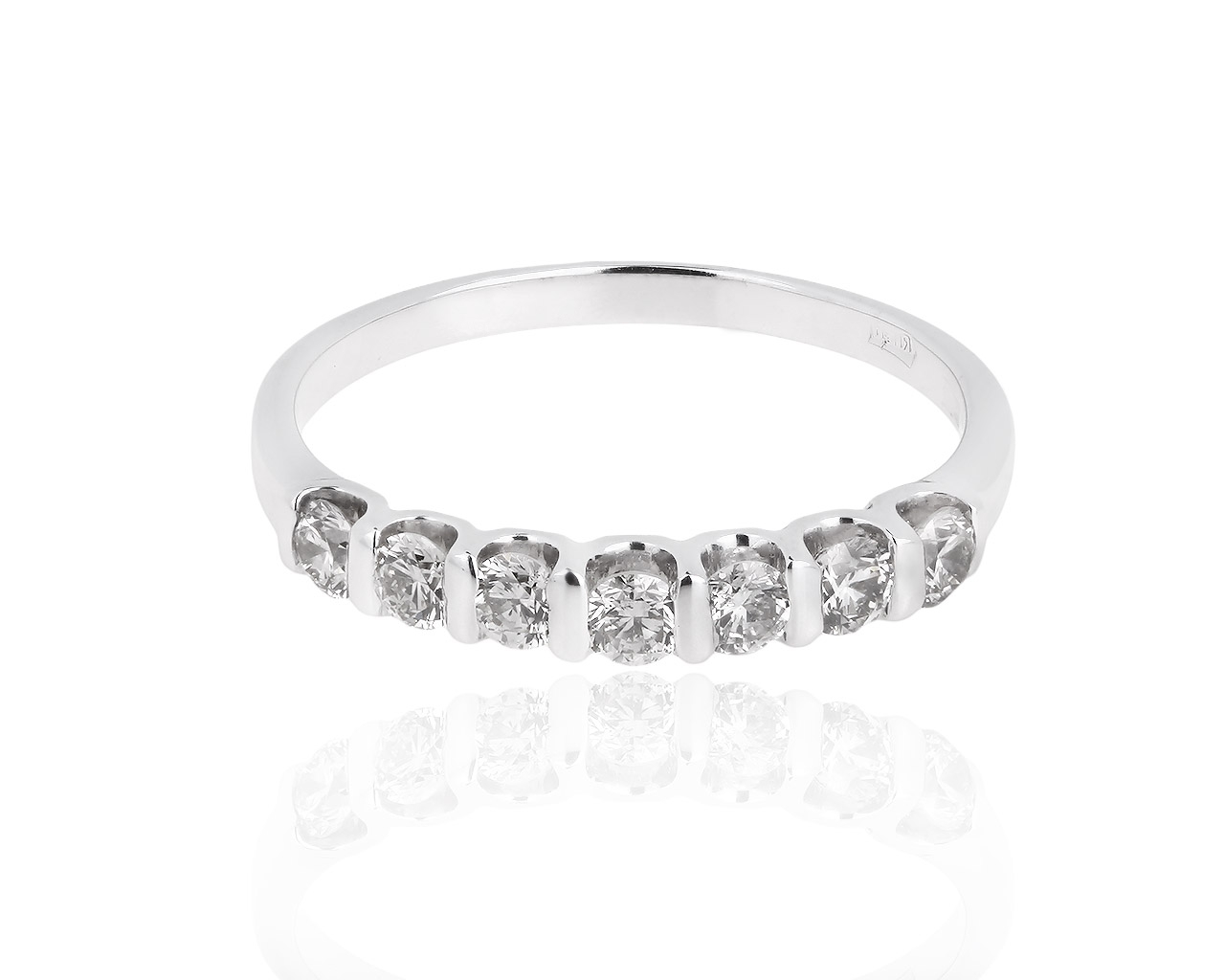 Золотое кольцо-дорожка с бриллиантами 0.45ct 100918/2