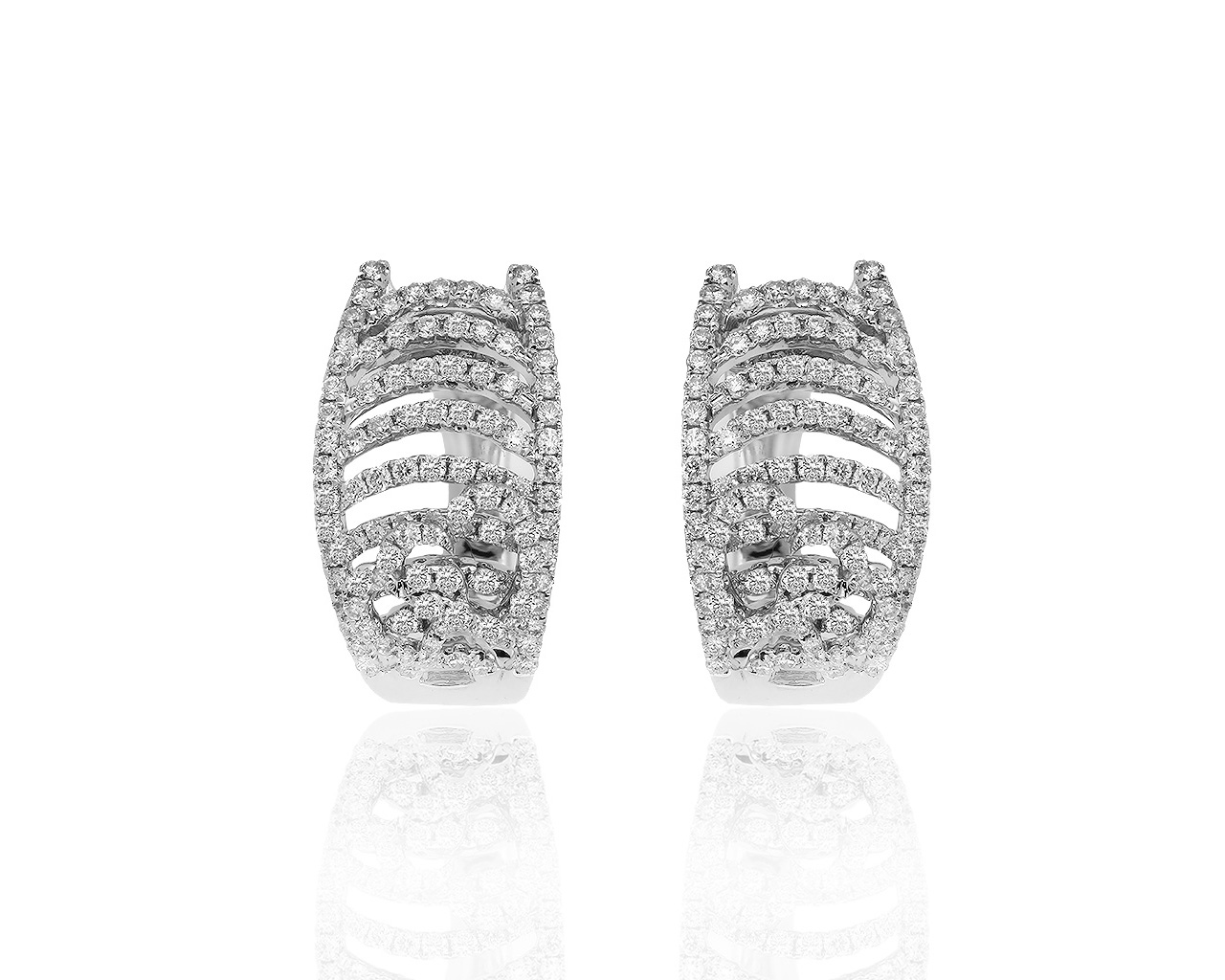 Итальянские золотые серьги с бриллиантами 1.20ct 160819/4