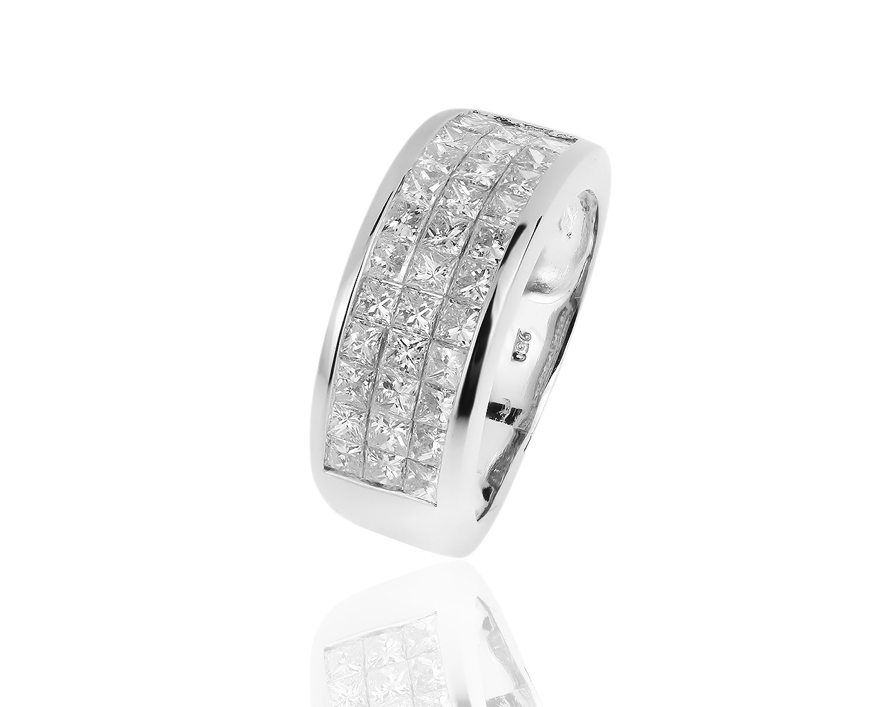 Изумительное платиновое кольцо с бриллиантами 2.22ct 150519/4