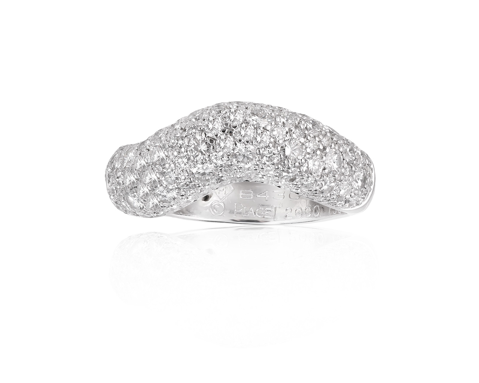 Оригинальное золотое кольцо с бриллиантами 1.85ct Piaget