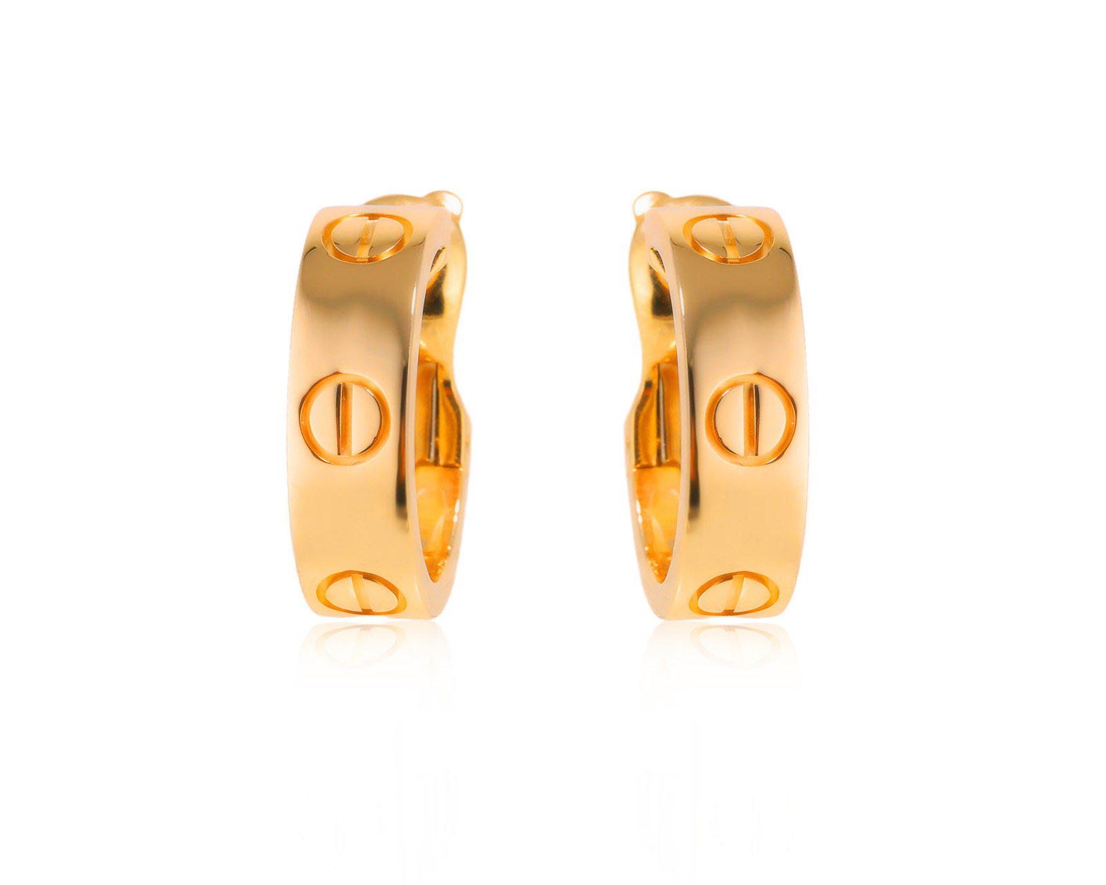 Оригинальные золотые серьги Cartier Love Classic 040326/3