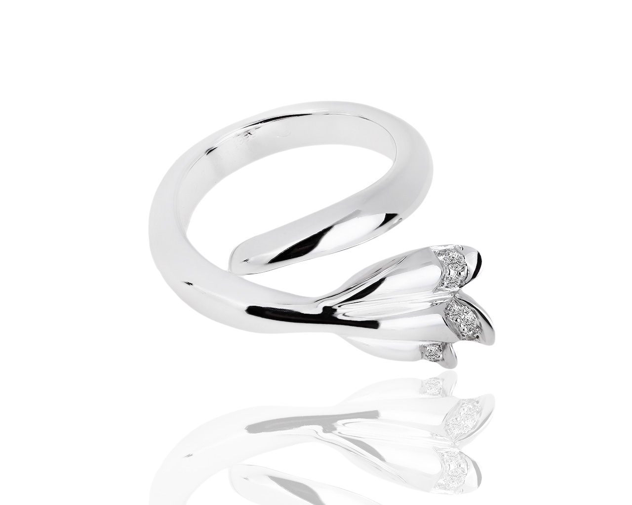 Шикарное золотое кольцо с бриллиантами Piaget Tulip