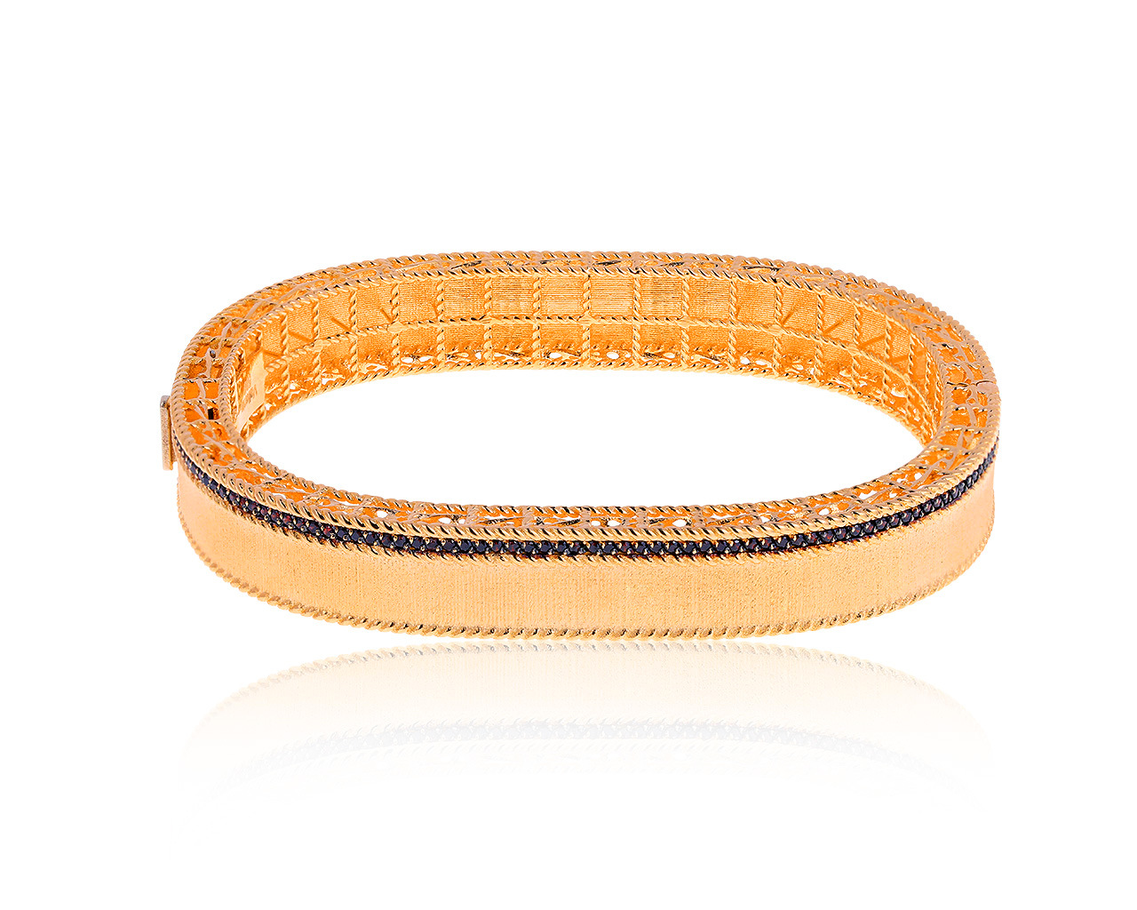 Превосходный золотой браслет с гранатами 0.40ct 100820/13