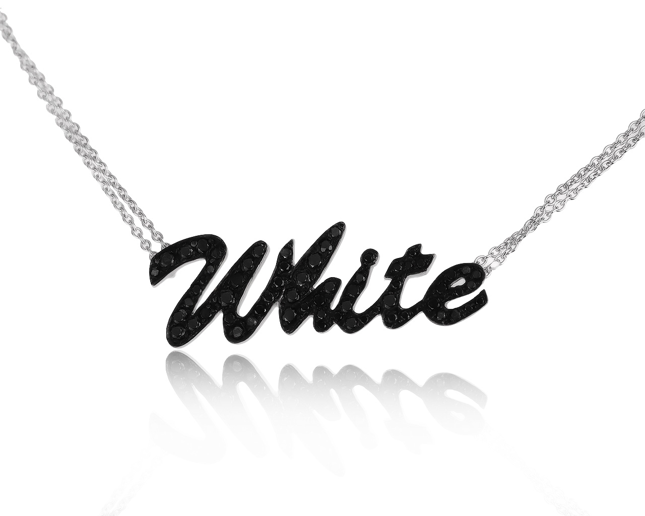 Эстетичное золотое колье с бриллиантами 0.58ct 200820/4