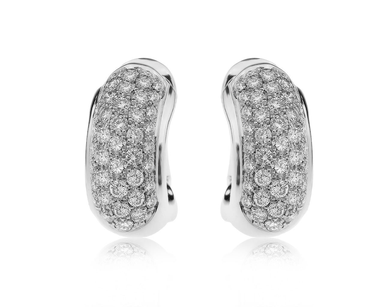 Оригинальные золотые серьги с бриллиантами 1.28ct Chaumet 140920/1