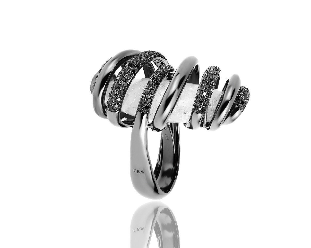 Оригинальное золотое кольцо с кварцем и бриллиантами 1.63ct D&A Infinite 040419/5 Оригинальное золотое кольцо с кварцем и бриллиантами 1.63ct D&A Infinite 040419/5