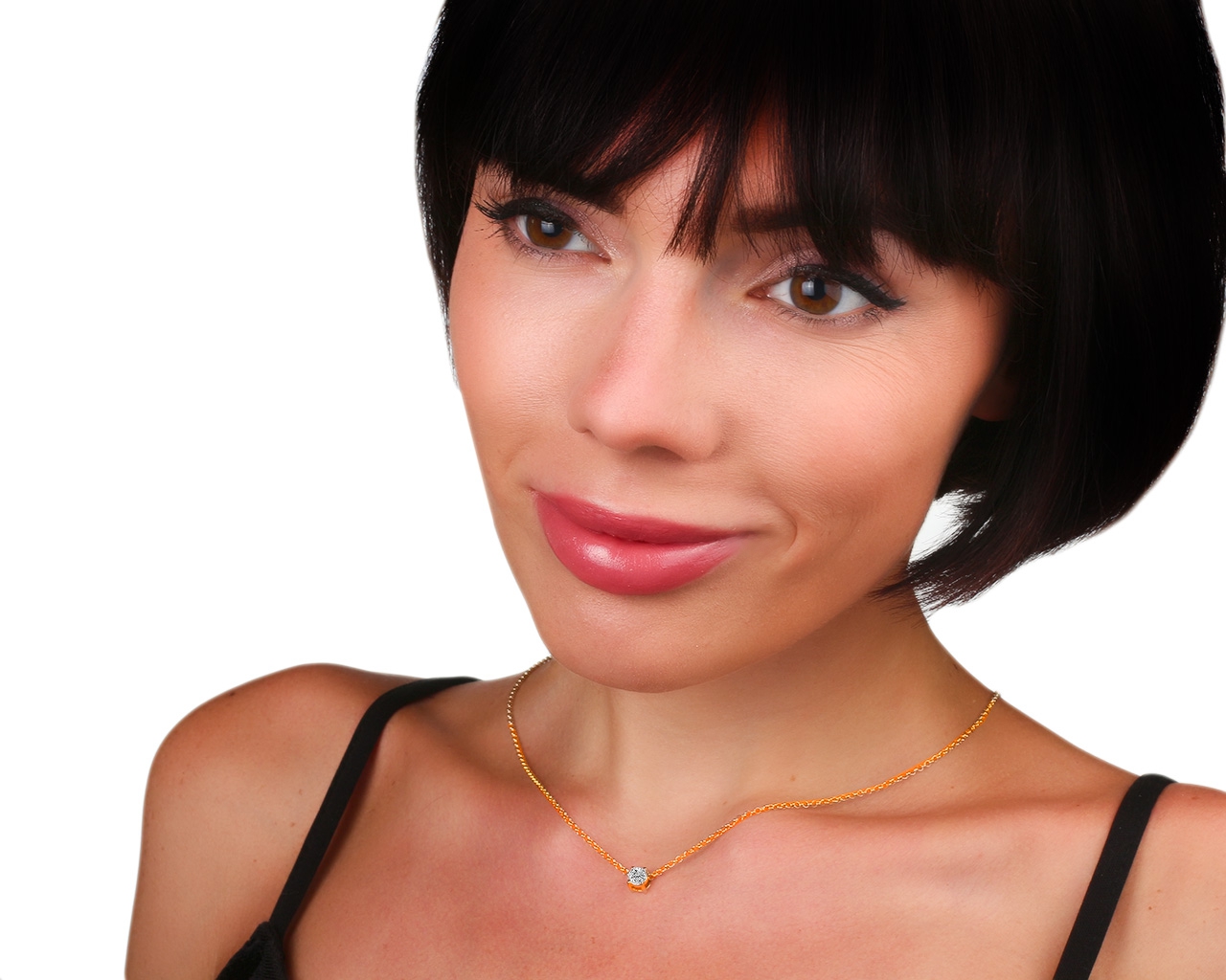 Оригинальный золотой кулон с бриллиантом 0.52ct ЭПЛ Якутские бриллианты