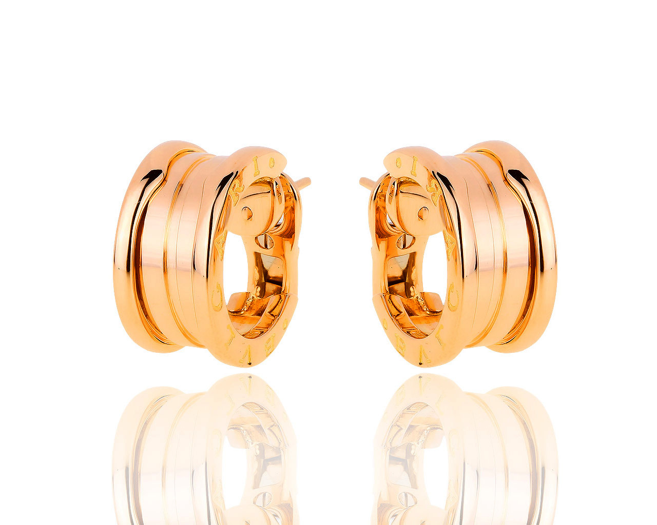 Оригинальные золотые серьги Bvlgari B.Zero 1 180918/3