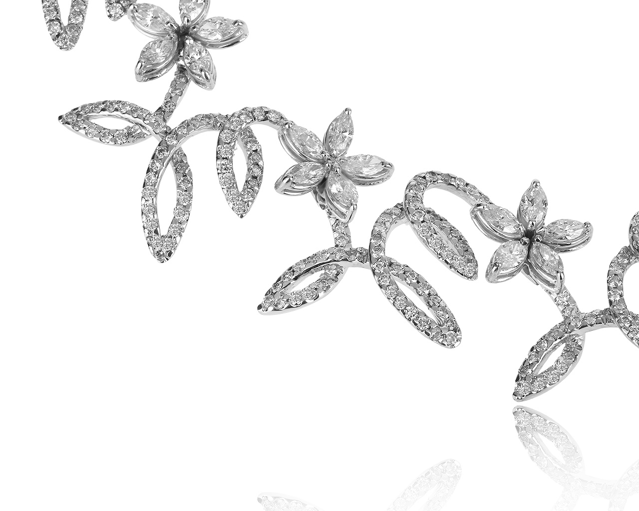 Притягательное золотое колье с бриллиантами 8.15ct 290819/4