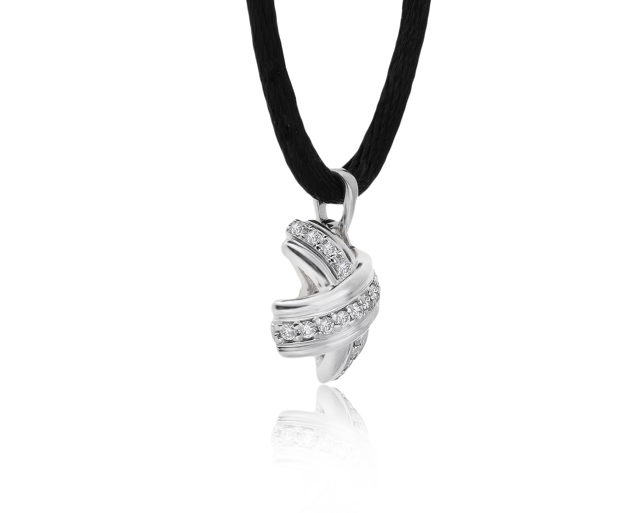 Оригинальный золотой кулон с бриллиантами 0.18ct Tiffany&Co