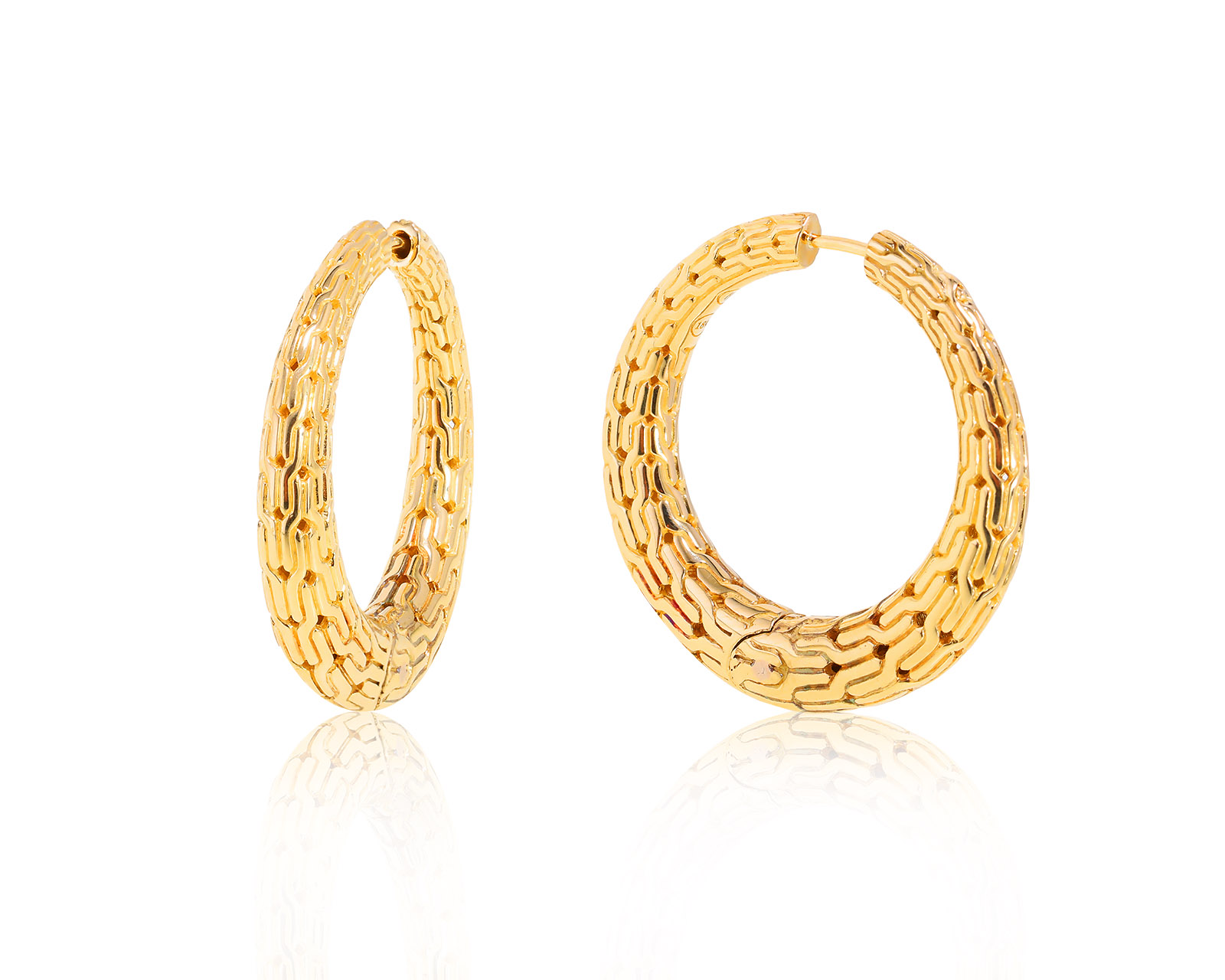 Оригинальные золотые серьги John Hardy 011022/4