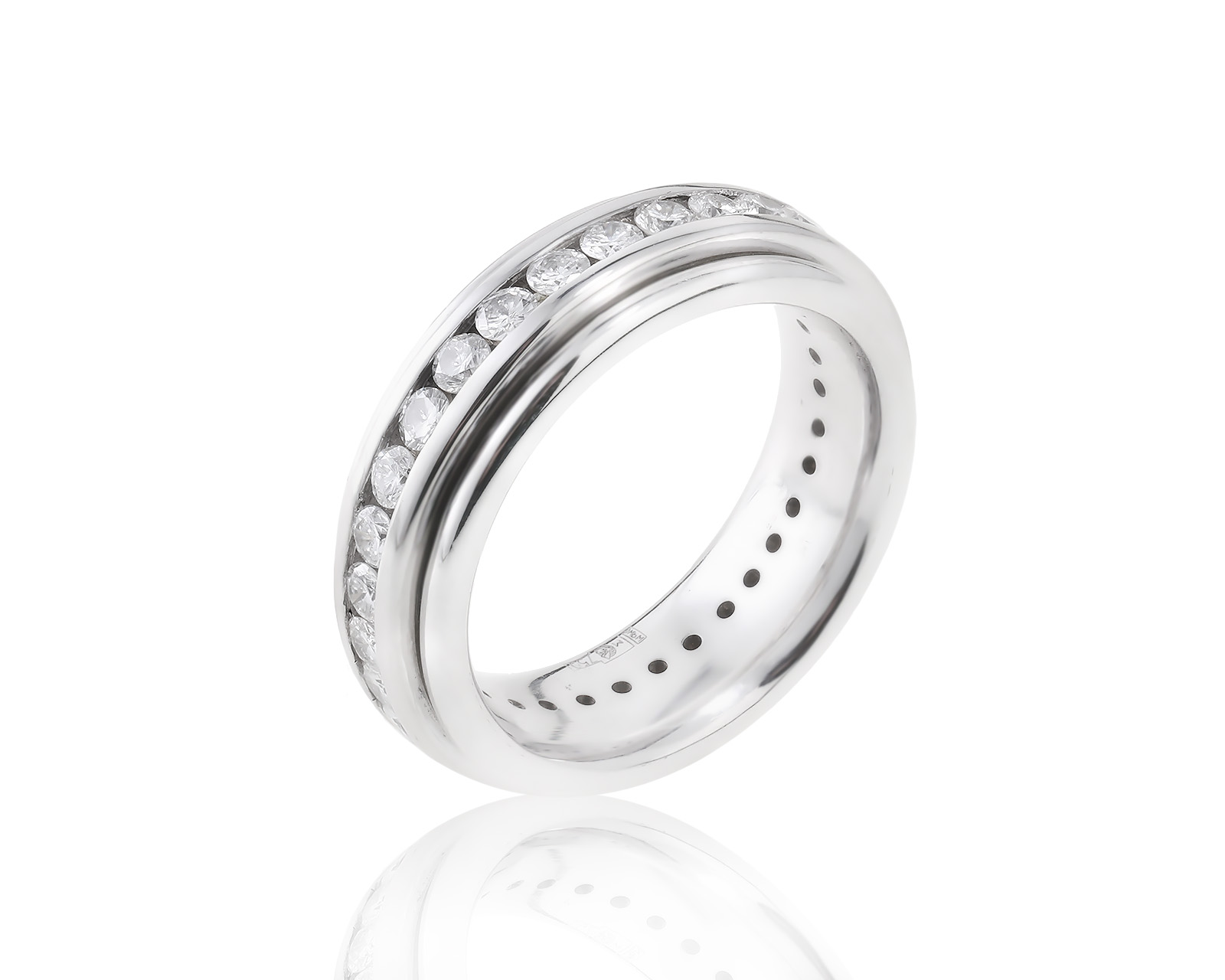 Престижное золотое кольцо с бриллиантами 0.93ct 190423/1