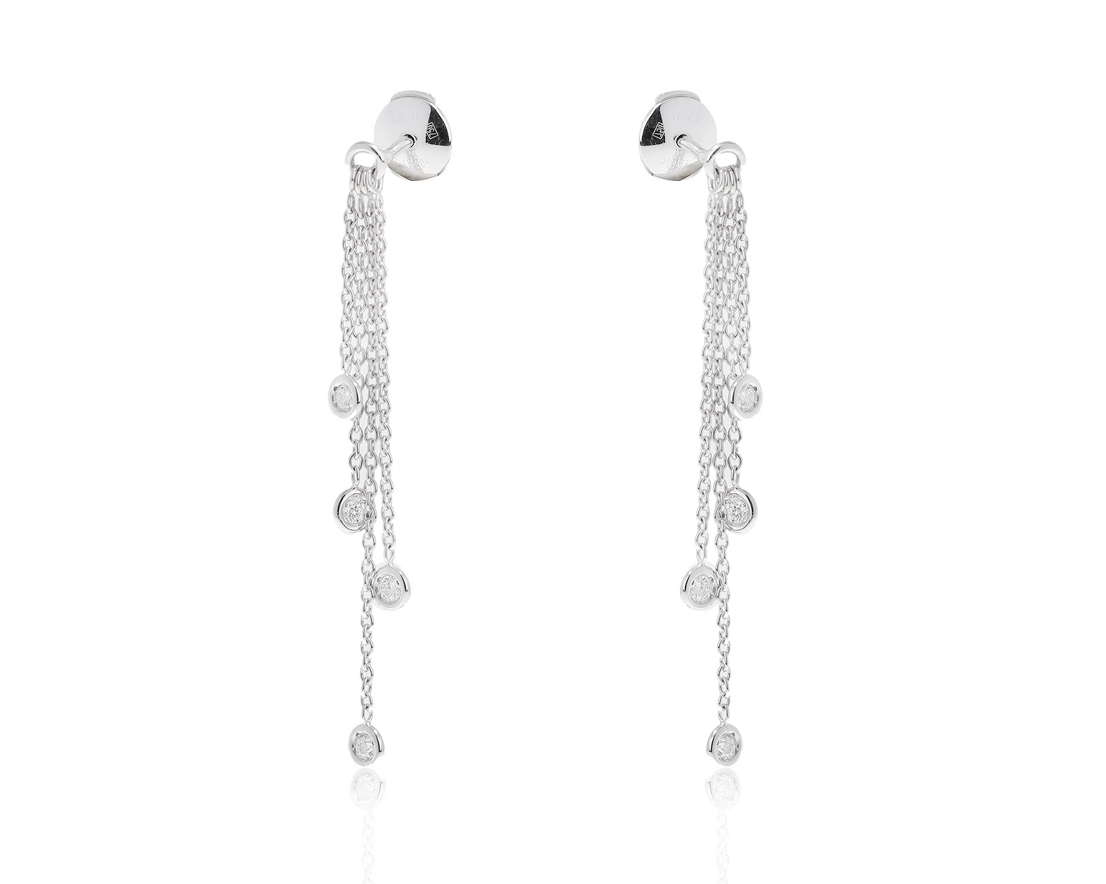 Оригинальные золотые серьги с бриллиантами 0.48ct Dior