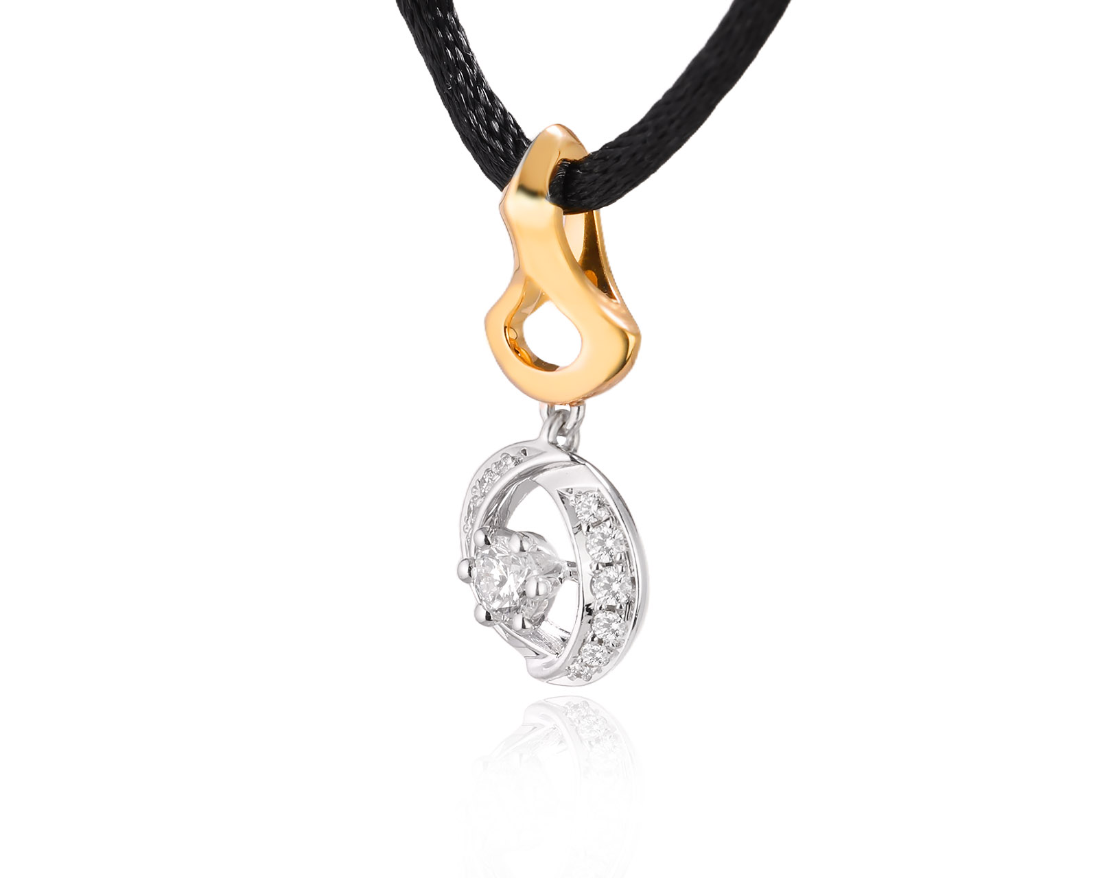 Золотой кулон с бриллиантами 0.35ct