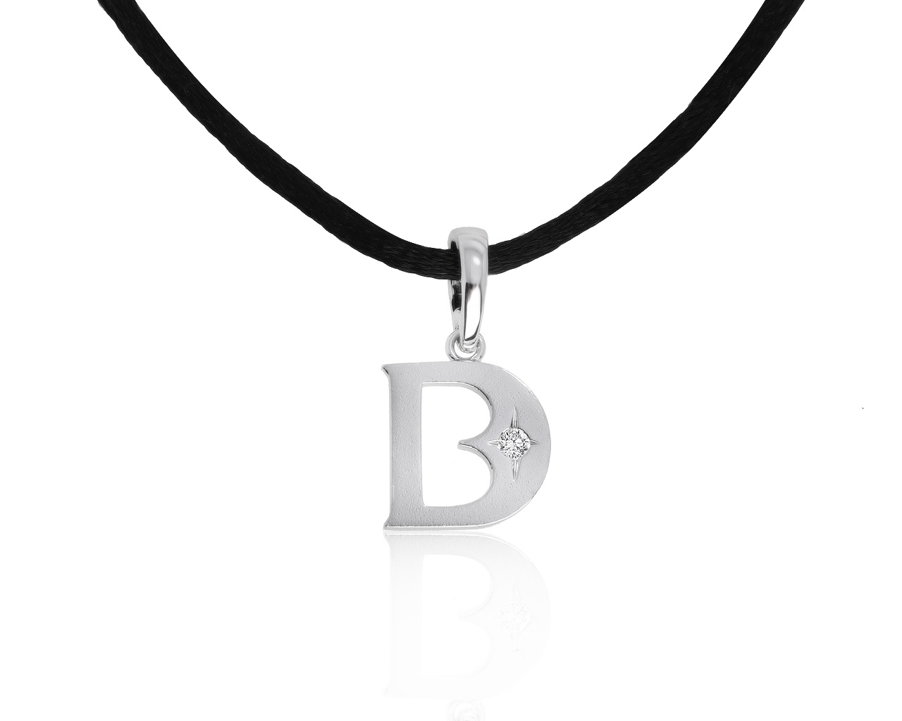 Оригинальный золотой кулон с бриллиантом 0.07ct De Beers 210521/5