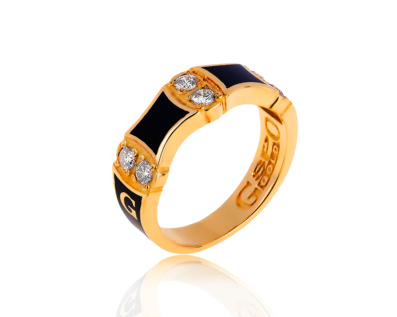 Притягательное золотое кольцо с бриллиантами 0.67ct 060519/28