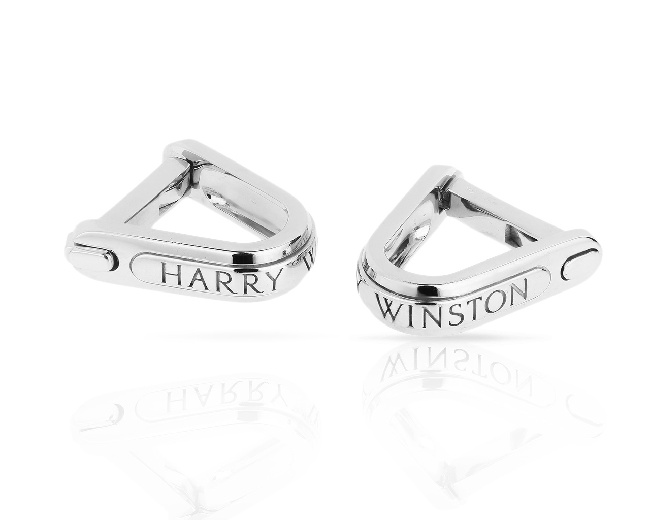Солидные золотые запонки Harry Winston