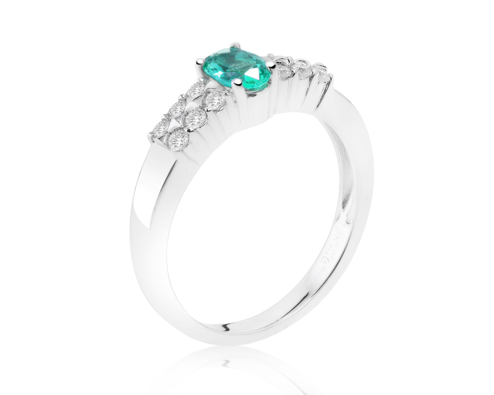 Оригинальное золотое кольцо с изумрудом 0.26ct Mauro Conti 261021/11 Оригинальное золотое кольцо с изумрудом 0.26ct Mauro Conti 261021/11