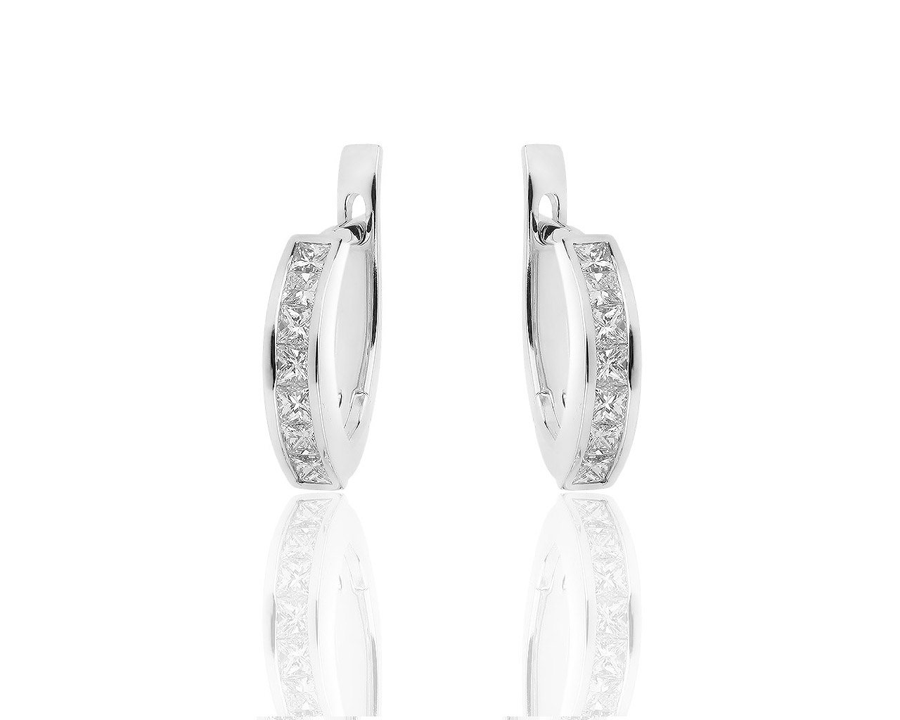 Красивые золотые серьги с бриллиантами 0.60ct 200918/16