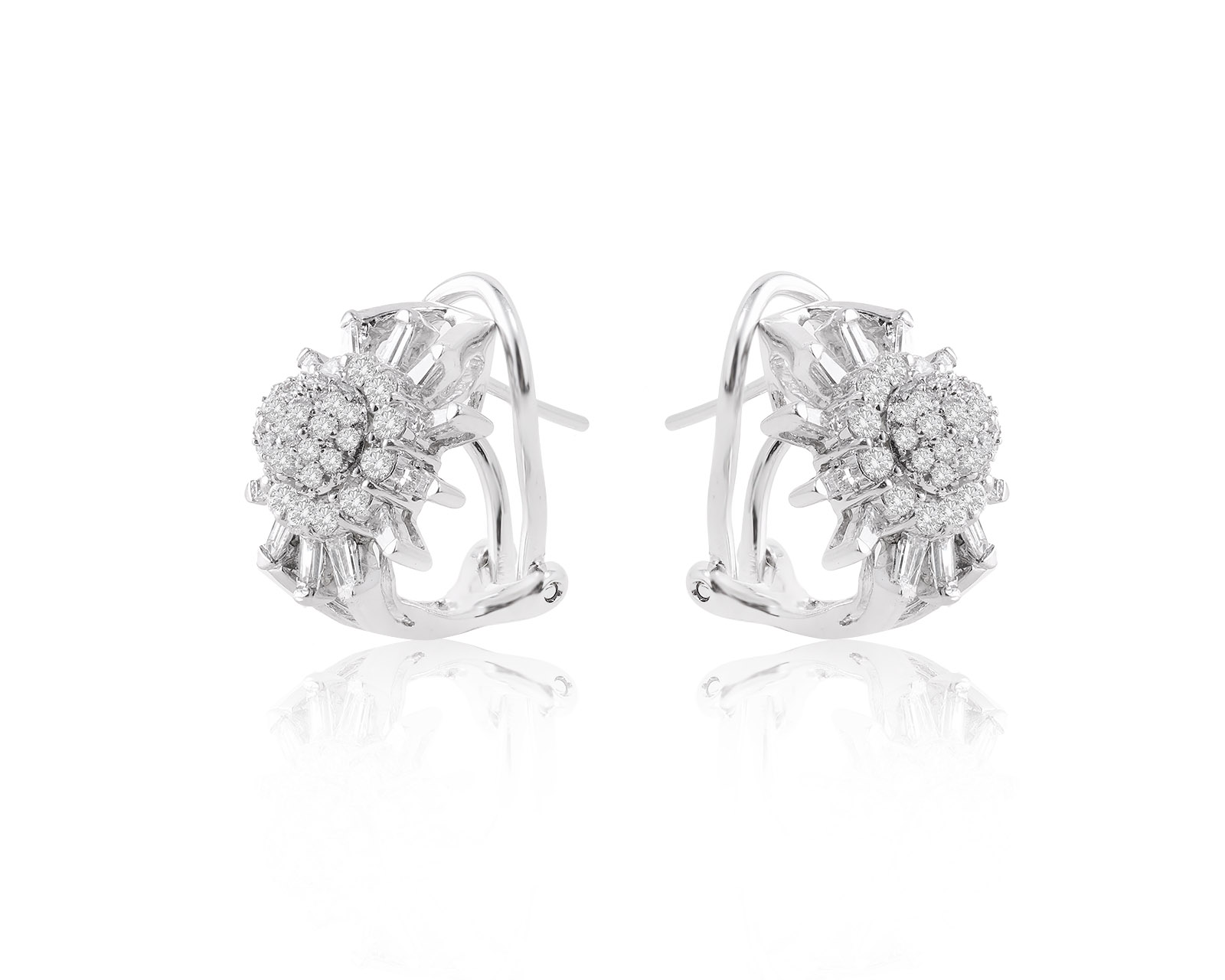 Золотые серьги с бриллиантами 1.50ct 080623/4