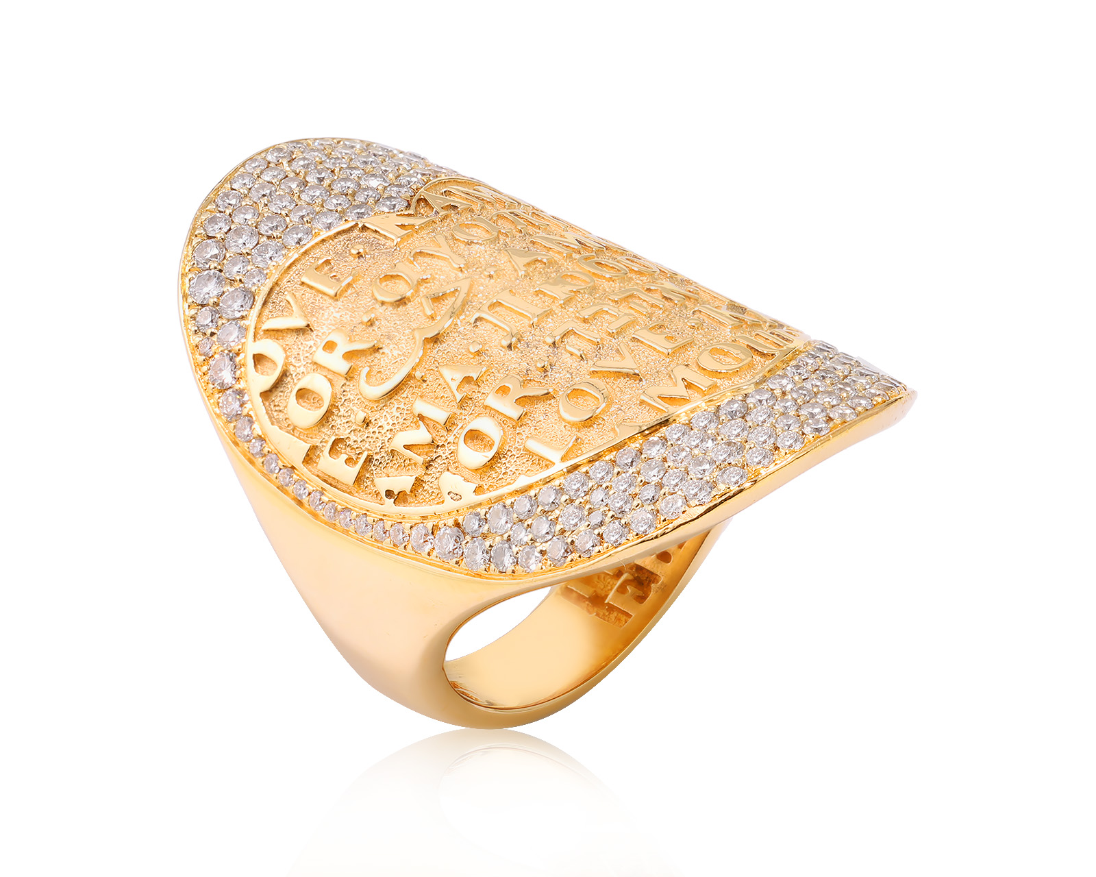 Оригинальное золотое кольцо Pasquale Bruni Amore 130324/2